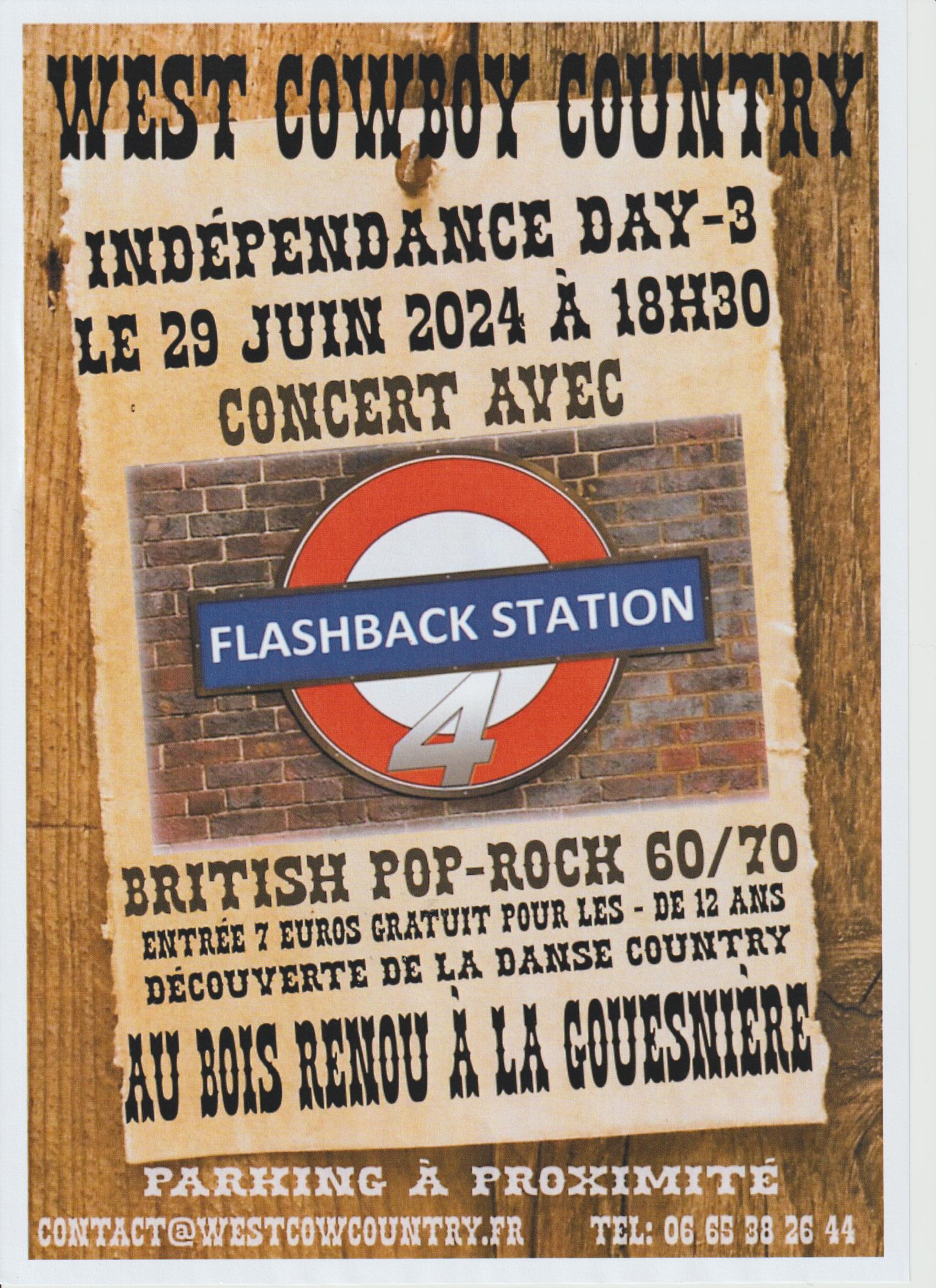 Concert le 29 Juin 2024 avec Flashback Station